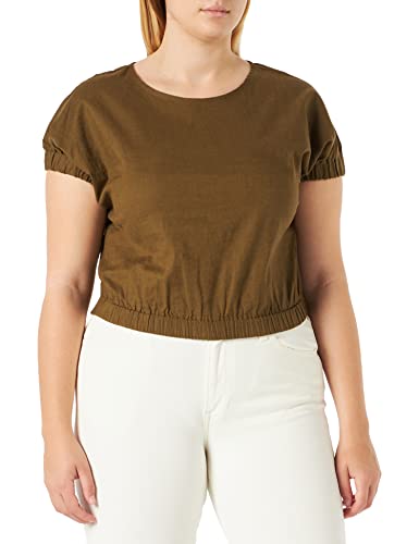edc by ESPRIT Bluzka damska, 350/khaki Green, XL