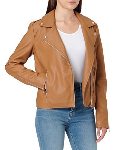 Vila Damska kurtka Vicara Coated Jacket-NOOS, toasted Coconut, S, Toasted Coconut, S