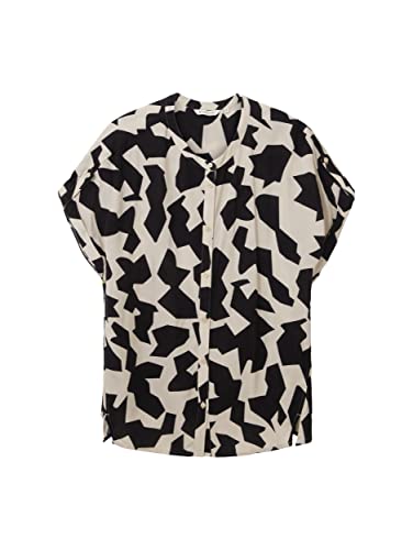 TOM TAILOR Damska bluzka 1036709, 32145-Black Big Abstract Design, 44, 32145 - Black Big Abstract Design, 44