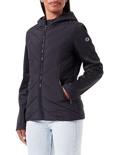 Champion Legacy Outdoor W-Light Microber & Bonded Fleece Hooded Kurtka Damska, Czarny, M