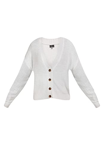 acalmar Damski kardigan 39517793-AC01, biały, XL/XXL, biały, XL-XXL