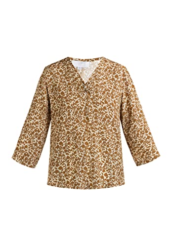 CARNEA Damska bluzka koszulowa 10125613-CA04, Carmel wielojezdna, XL, karmel wielobieżny, XL