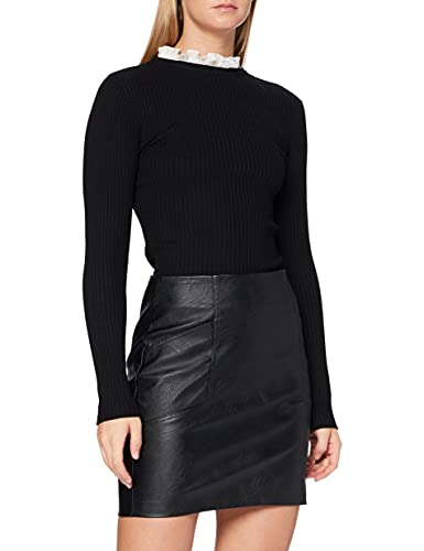 SPARKZ COPENHAGEN Thelma Skirt luźna spódnica biznesowa, czarny, XL