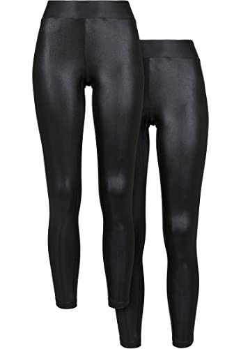 Urban Classics Legginsy damskie, czarny + czarny, M