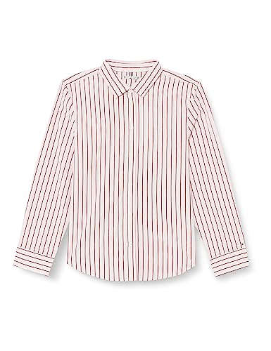 Tommy Hilfiger Damska koszula regularna LS Casual, RWB Pink Rouge STP, 44, Rwb Pink Rouge Stp, 70