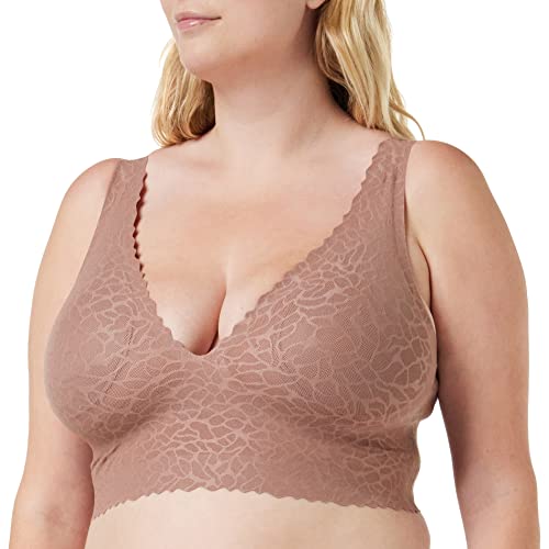 sloggi Damski top Zero Feel Lace 2.0, kakaowy, XL