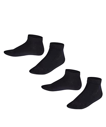 FALKE Uniseks - dzieci Skarpety do trampek Happy 2-Pack K SN Bawełna krótkie jednokolorowe 2 Pak, Wielokolorowy (Sortiment 0030), 31-34 (7-9 lata)