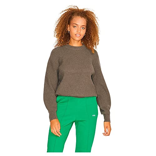 JACK & JONES Sweter damski Jjxx Jxivy Ls Dense Crew Neck Knit Sn, beż, XS