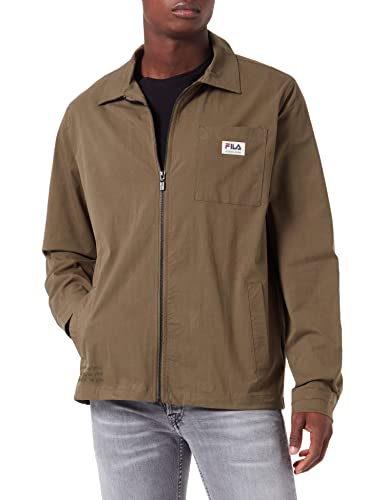 FILA Męska kurtka Termoli Coach Jacket, Burnt Olive, XL