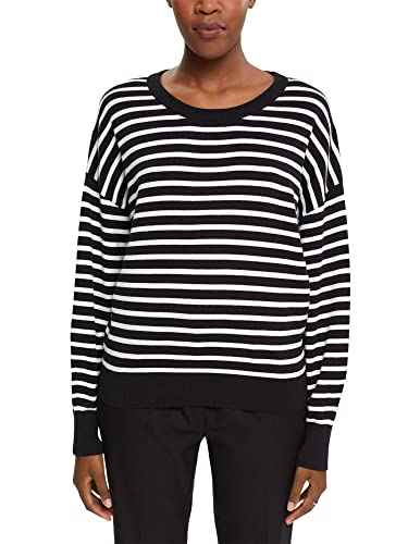 edc by ESPRIT Sweter damski, 003/Black 3, XL