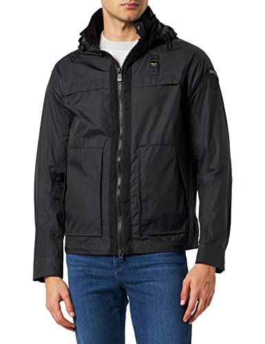 Blauer Płaszcz Abstrakcyjna kurtka płaszczowa, 999 Czarny, XL Mężczyźni, 999, XL