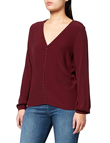 NAF Damska koszulka ROBINE ML Bordeaux, XS