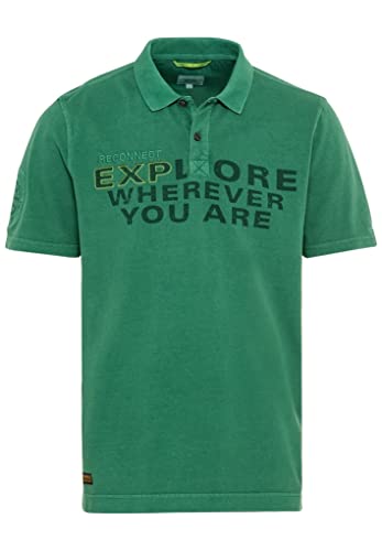 camel active Męska koszulka polo, zielony (Fir Green), S