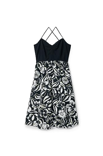 Desigual Women's Woman Tops Template 1 Co Casual Dress, czarny, XL