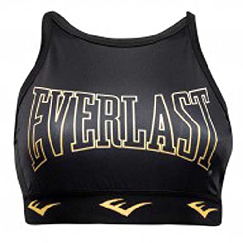 Everlast damski sportowy stanik Duran, czarno-złoty, rozmiar M