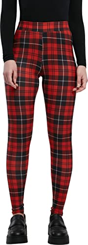 Urban Classics Legginsy damskie Soft Aop Spodnie do jogi Kobiety , Czerwone płytki. , 5XL