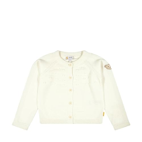 Steiff Dziewczęcy kardigan kamizelka, Antique White, 98 cm