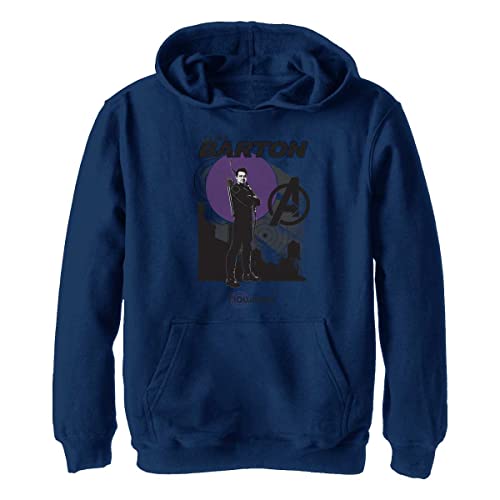 Marvel Chłopięca bluza z kapturem Red Moon Skyline, granatowa Heather, M, granatowy Heather, M