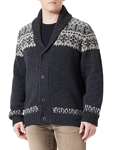 camel active Męska kurtka z dzianiny 409525/8K28, Graphite Gray, L