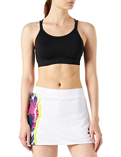 Errea Damska spódnica mini Perla, sportowa, biała, XL, biały, XL