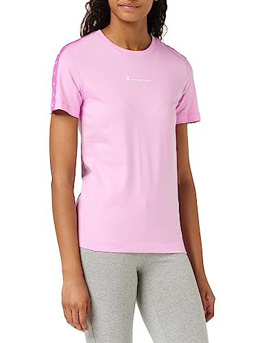 Champion Damska koszulka Legacy Tape 2.0 S/S, różowy liliowy, S