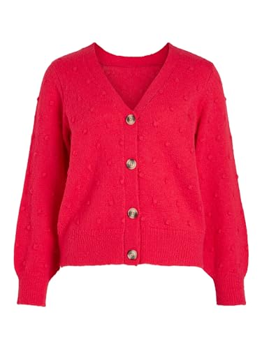 Vila Vituli L/S Rev Knit kardigan/Su/Pb kardigan, Rosa, XL