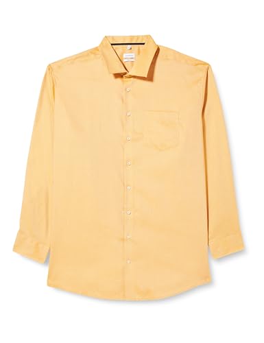 Seidensticker Męska koszula biznesowa - Regular Fit - Łatwa do prasowania - Kołnierz Kent - Długi rękaw - 100% bawełna, żółty