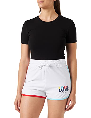 Love Moschino Damskie spodnie, casualowe, optyczna biel, 42 (DE), optical white, 42