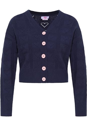 blonda Damski kardigan 12419504-BL01, granatowy, M/L, morski, M-L