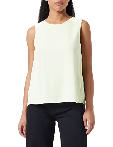 Armani Exchange Damska koszulka bez rękawów, platerowana z tyłu, Reflektor zielony, XS