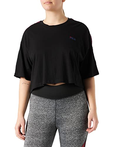 FILA Damska koszulka Mari Cropped, czarny, XL