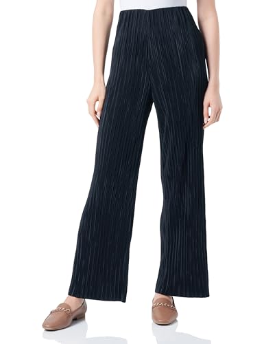 s.Oliver Sales GmbH & Co. KG/s.Oliver Damskie spodnie plisowane, długie, Regular Fit, długie spodnie plisowane, krój regularny, czarny, 42