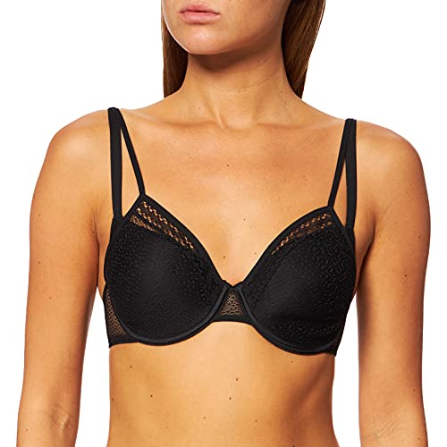 Passionata FALL IN LOVE, Spacer z miseczkami biustonosz, bielizna damska, czarny, 75E