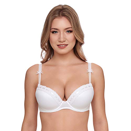 SUSA Damski biustonosz push-up, Czarny (czarny 004), 80C