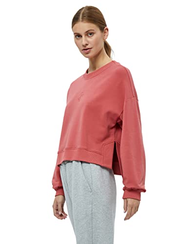 Beyond Now Damska bluza Cassie GOTS Crew, Mineral Red, XS
