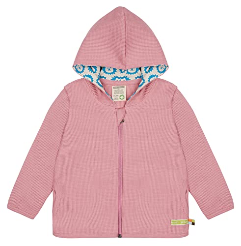 loud + proud Dziewczęca gofrownica z certyfikatem GOTS, wyprodukowana w Niemczech, Sorbet, 62/68