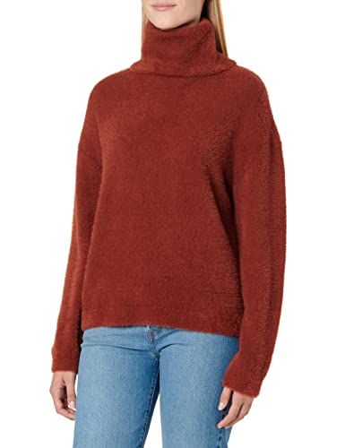 Vila Damski sweter VILAJULI z golfem L/S Knit-NOOS, Fired Brick, rozmiar XL, Fired Brick, XL