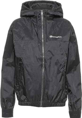 Champion Damska kurtka z kapturem Legacy Outdoor powlekana nylonowa, czarna, M