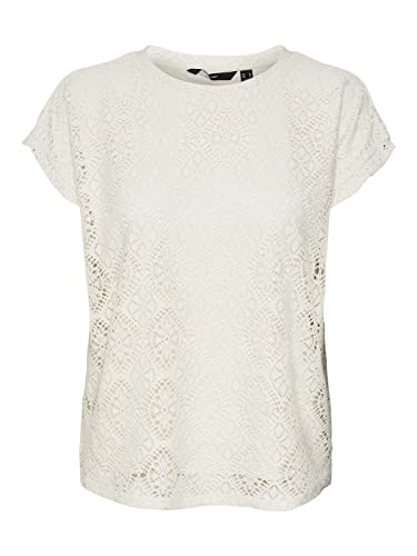 VERO MODA Women's VMMAYA SS Wide JRS Top, brązowy, L, brzoza, L
