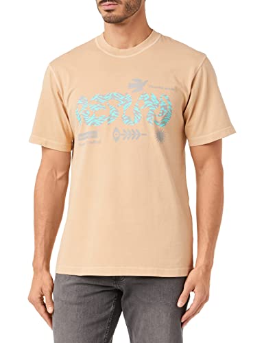 Replay Koszulka męska M6587, 017 Sintra Ochre, L, 017 Sintra Ochre, L