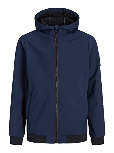JACK & JONES JUNIOR Boy's JCOCLASSIC kurtka waflowa SN JNR kurtka, granatowa marynarka, 140, granatowy blezer, 140