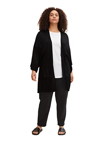 TOM TAILOR Damski kardigan 1033389, 14482 - Deep Black, 46
