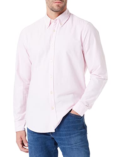 BOSS Męska koszula Rickert Regular -Fit z bawełny organicznej Oxford, Light/Pastel Pink682, 4XL