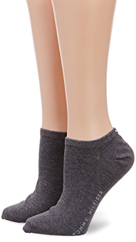 Tommy Hilfiger Skarpety damskie (2 szt.), Szary (Middle Grey Melange 758), 39-42 EU