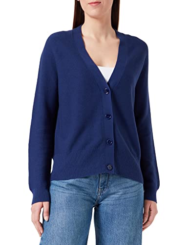 BOSS Damski sweter z dzianiny C_Faduana Knitted_Cardigan, Dark Blue407, L, Dark Blue407, L