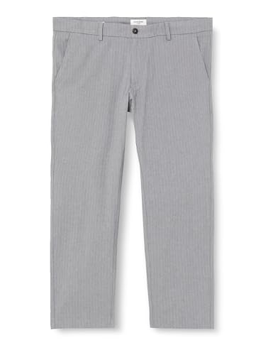 JACK&JONES PLUS Jpstmarco Jjwinter Lc Pls Chino spodnie męskie, Grey Melange, 42W / 32L