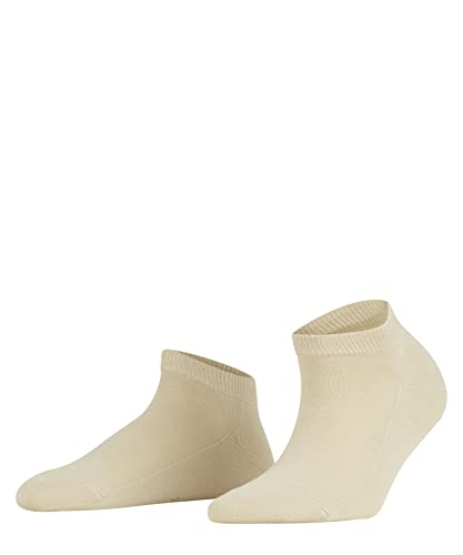FALKE Kobiety Skarpety do trampek Family W SN Zrównoważona Bawełna krótkie jednokolorowe 1 Para, Beżowy (Cream 4019), 35-38