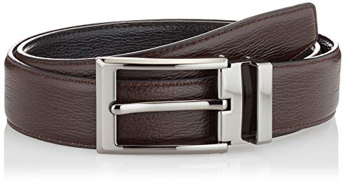 Anthoni Crown Męski pasek skórzany, ciemnobrązowy-czarny, 95