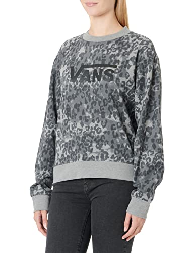 Vans Damska bluza Cheetah Clipper Crew, asfalt, XS, asfalt, XS