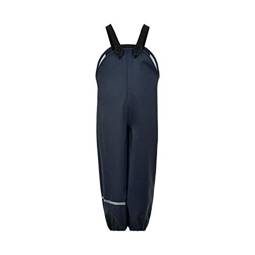 Celavi Unisex Basic Rain Overall-Recycle spodnie przeciwdeszczowe, granatowy, 110